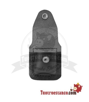 Zippo zwarte leren hoes