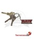 Sleutelhanger met ruwe metalen