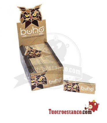 Uil 1 1/4 bruine 78mm papieren koffer - 50 boekjes
