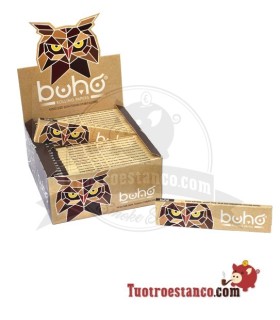 Estuche de papel Buho King Size Slim Brown de 110 mm - 50 libritos