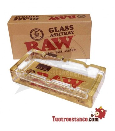 Aschenbecher aus klassischem RAW Glas