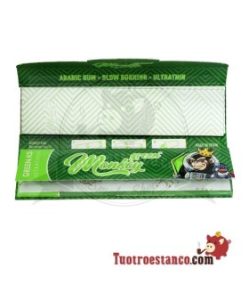 Papel Monkey Smell King Size GREEN 110 mm + Filtros
