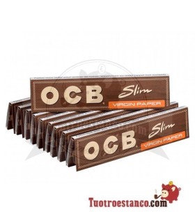 Papel Virgin Slim OCB 110 mm - 50 livretos
