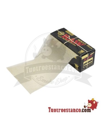 RAW Papierrol ZWART King Size van 3 m