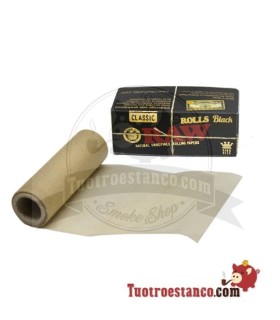 3 m BLACK King Size Rolle RAW Papier - 12 Heftchen