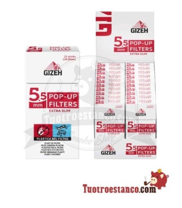 Boîtier de filtre Gizeh 5,5 mm - 20 boîtes