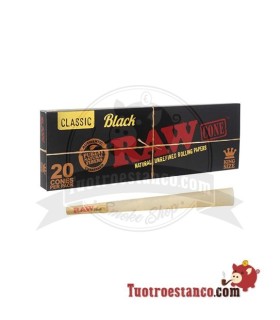 Conos Raw Black de 20u King Size
