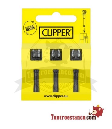 Lot de 3 silex de rechange pour clipper