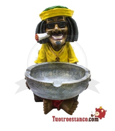Posacenere gigante in poliresina rasta