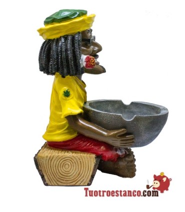 Reusachtige Rasta Polyresin Asbak