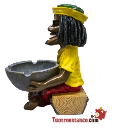 Reusachtige Rasta Polyresin Asbak