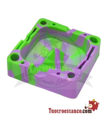 Silicone Ashtray with Compartments