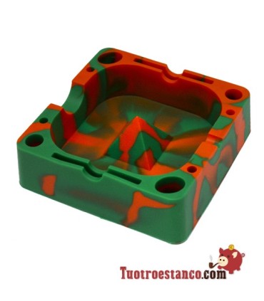 Cenicero Silicona con Compartimentos