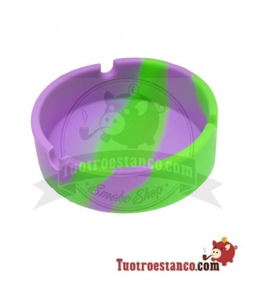 Cendrier rond en silicone
