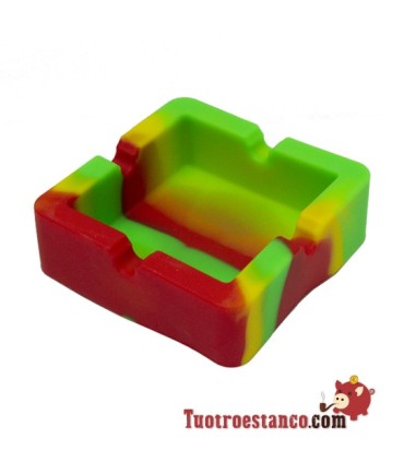 Cendrier carré en silicone