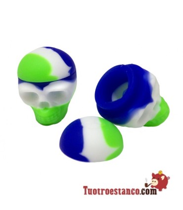 Envase Silicona para Resina Calavera