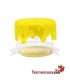 Mini glass jar with silicone closure 3 ml