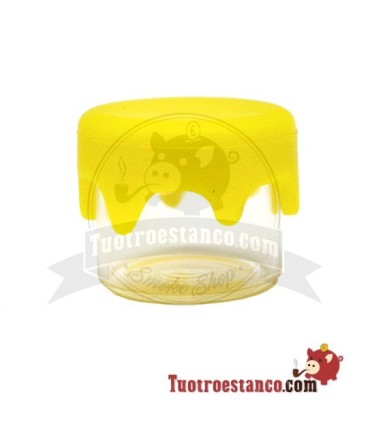 Mini frasco de vidro com fechamento em silicone 3 ml