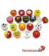 Mini Pote de Vidro com Tampa de Silicone DECORADA 3ml