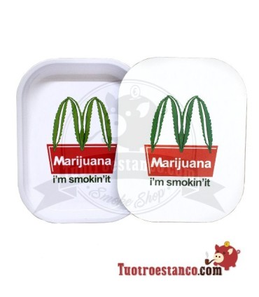 Bandeja de Metal + Tampa MC Maconha
