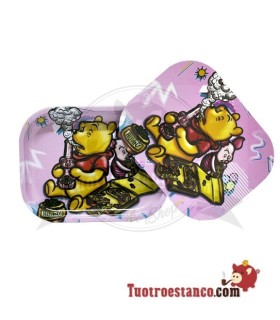 A bandeja de metal Pooh + tampa
