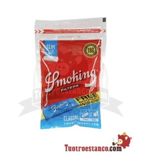 Filtri Smoking sottili 6mm 180 Filtri + Booklet
