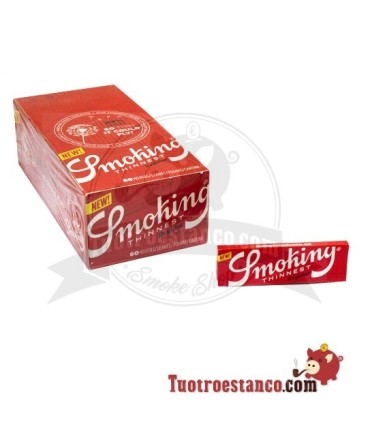 Ultra sottile Smoking Astuccio in carta più sottile 70 mm - 50 libretti