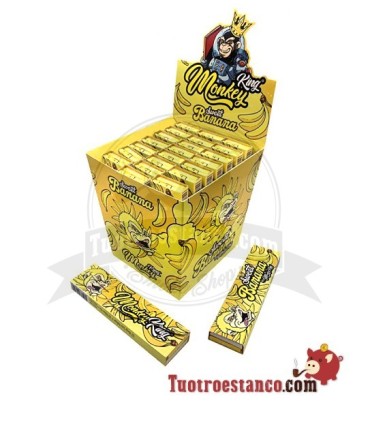 Estuche de papel Monkey King Size Banana + Filtros - 24 libritos