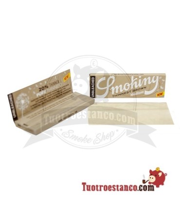 Busta in carta media Smoking marrone più sottile 78 mm - 25 libretti