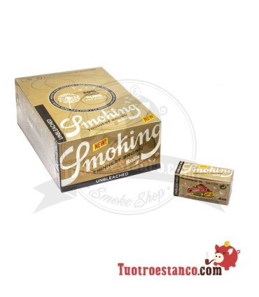 Estuche de papel Smoking Thinnest Brown Rollo 4 m - 24 rollitos