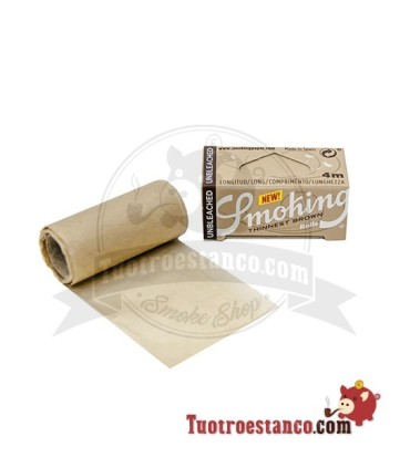 Dünnste braune Smoking Papierhülle Rolle 4 m - 24 Rollen