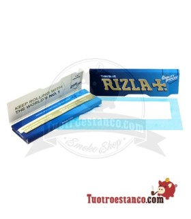 70 mm rizla + Normales blaues Papier