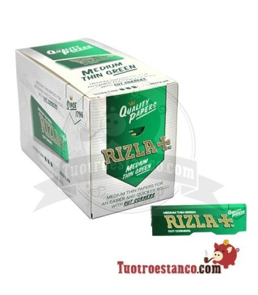 70 mm rizla + Green Paper - 100 booklets
