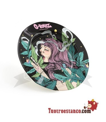 Ashtray Metal G-Rollz Girls Pink Weed