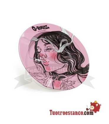 Ashtray Metal G-Rollz Girls Pink Weed