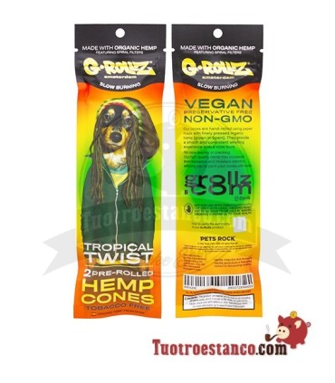 G-Rollz Pets Rock 2 Tropical Twist Pre Rolled Hemp Paper
