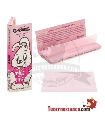 G-Rollz Banksy's Graffiti Thug 4 Life 78 mm Roze Papier