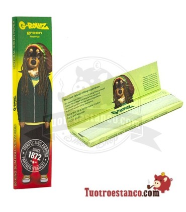 G-Rollz Pets Rock Reggae King Size Papel Verde