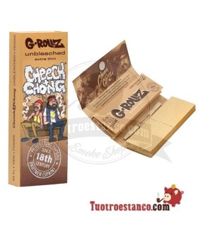 G-Rollz Cheech & Chong Sofá de Papel 78 mm Castanho + Filtros de Cartão