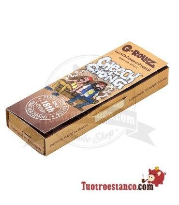 G-Rollz Cheech & Chong Papiersofa 78 mm Braun + Pappfilter