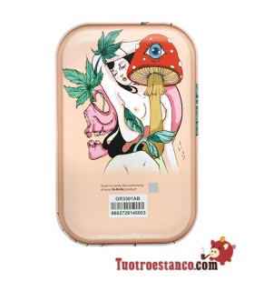 G-Rollz Mushroom Lover Bandeja de Metal 27,5 x 17,5 cm