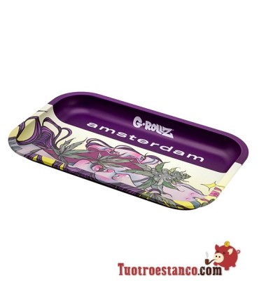 G-Rollz Purple Prayer Metal Tray 27.5 x 17.5 cm