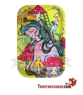 G-Rollz Smokey Shroom Bandeja de metal 27,5 x 17,5 cm