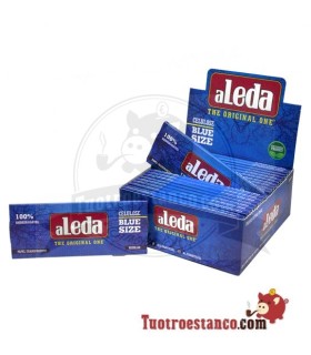 Papier aleda transparent bleu large 110 mm - 20 livrets