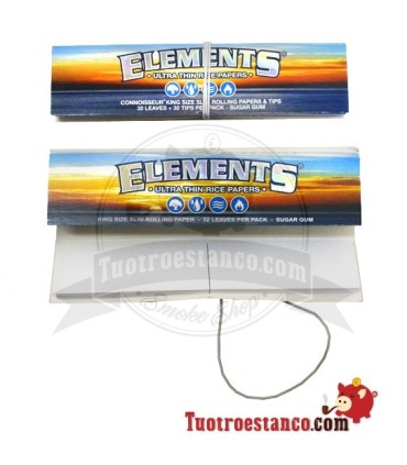Rijstpapierelementen King Size Slim + Tips