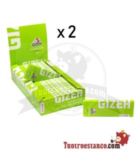 2 Cartine Gizeh Super Fine 1 1/4 78mm - 50 libretti