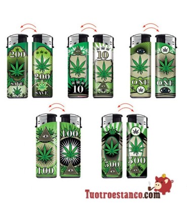 Isqueiro eletrônico Weed Dollar