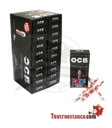 Filtros de OCB pré-cortados de 5,7 mm - 20 caixas de 120 filtros