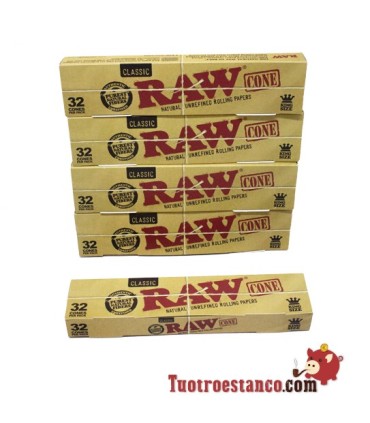 5 RAW King Size Kegels van 32 Kegels