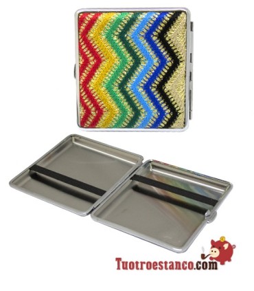 Pitillera metálica Hippie para 20 cig